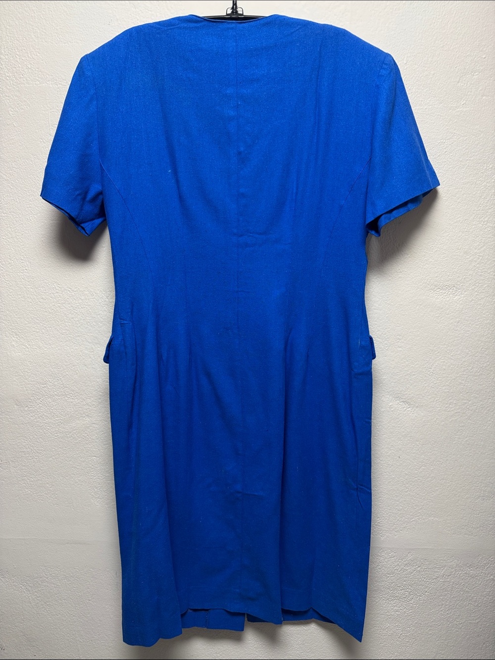 Argent Boutique Cobalt Blue Button-Front Midi Dress - Picture 3 of 3